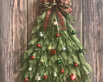 Custom Rustic Christmas Tree Door Hangar