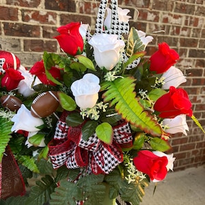 Houndstooth “A” Memorial Flowers