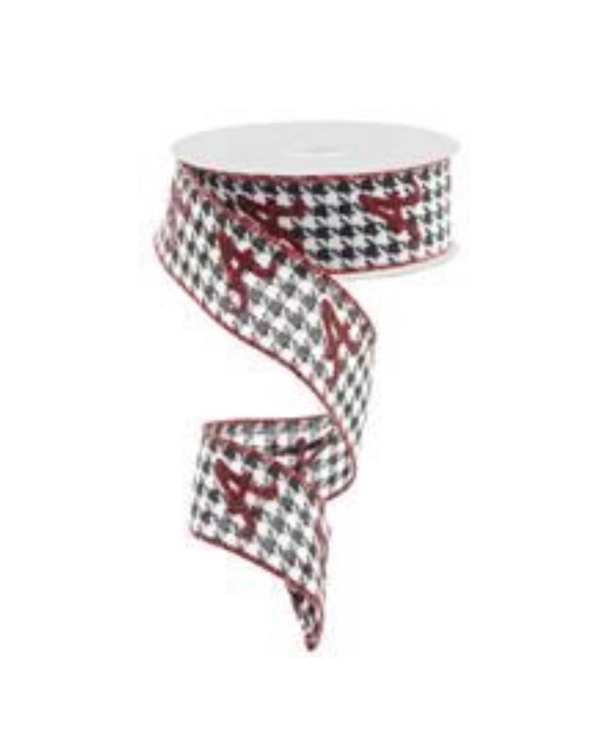 Houndstooth Wired Ribbon - Etsy