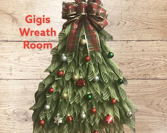Custom Rustic Christmas Tree Door Hangar