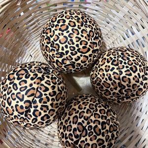 Cheetah print balls