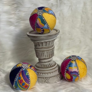 Easter fabric decorative balls Easter egg print