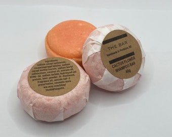 Cactus Flower shampoo bar, Normal to oily hair, Sulphate free, Zero waste, beer shampoo