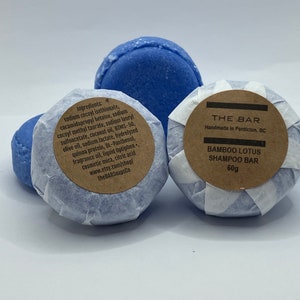 Bamboo Lotus shampoo bar, Normal hair, Sulphate free, Zero waste, shampoo