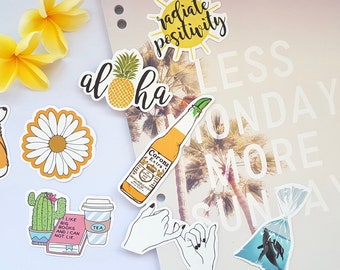 Vsco Stickers Large Pink Aesthetic Vinyl Decals 11 Etsy