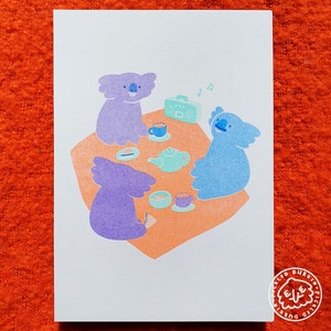Koala A5 Riso Print - Lovely Day For a Picnic