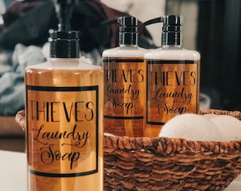 Thieves Laundry Soap ~ 3 1/2&quot; x 3 1/2&quot; ~ Label Only
