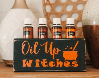 Oil Up Witches ~ Essential Oil Block ~ Oil Storage ~ Oil Shelf ~ 15ml ~ Young Living