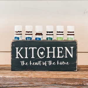 Kitchen The Heart of the Home ~ Essential Oil Block ~ Oil Storage ~ Oil Shelf ~ 5ml ~ Young Living ~ Vitality