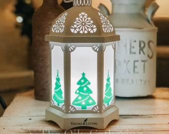 Christmas Tree, set of 6 ~ Vinyl Decal ~ Desert Mist ~ Lantern