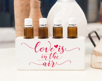 Love is in the Air ~ Essential Oil Block ~ Oil Storage ~ Oil Shelf ~ 15ml ~ Young Living ~  Valentine's