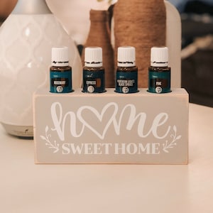 Home Sweet Home ~ Essential Oil Block ~ Oil Storage ~ Oil Shelf ~ 15ml ~ Young Living