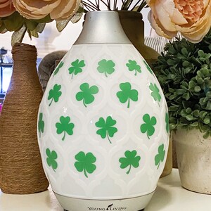 Set of 20 various shamrocks for Desert Mist Diffuser, Lantern Diffuser or Aria Diffuser ~ Vinyl Decal ~ St Patrick&#39;s Day