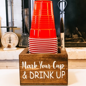 Party Cup Holder ~ Mark Your Cup & Drink Up