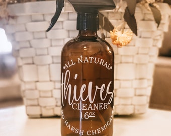 Thieves Cleaner ~ No Harsh Chemicals ~ 16oz bottle ~ Label Only ~ Thieves Household Cleaner