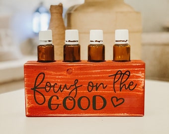 Focus On The Good ~ Essential Oil Block ~ Oil Storage ~ Oil Shelf ~ 5 or 15ml ~ Young Living