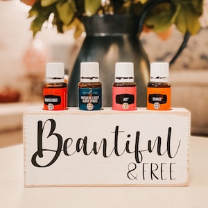 Beautiful& Free ~ Diamond Bound 2020 ~ Essential Oil Block ~ Oil Storage ~ Oil Shelf ~ 15ml ~ Young Living