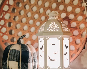 Lantern Diffuser set of 10 various size bats ~ Vinyl Decal