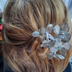 Flower Hair Pin: Retro Metal Hair Chopsticks, DIY Accessory