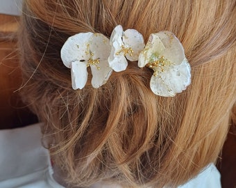 Flores de resina de hidrógeno real Horquilla Kanzashi japonesa, Accesorios de boda, Horquilla de boda, Horquilla de flor de flores, Accesorios para el cabello, Regalo