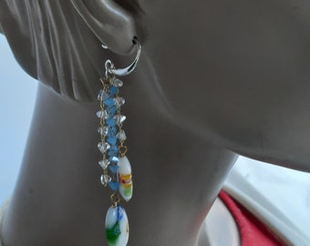 Orecchini Lunghi Placcati Oro Rosa 18 Carati Con Incisioni - IL Sacro - Foto 4