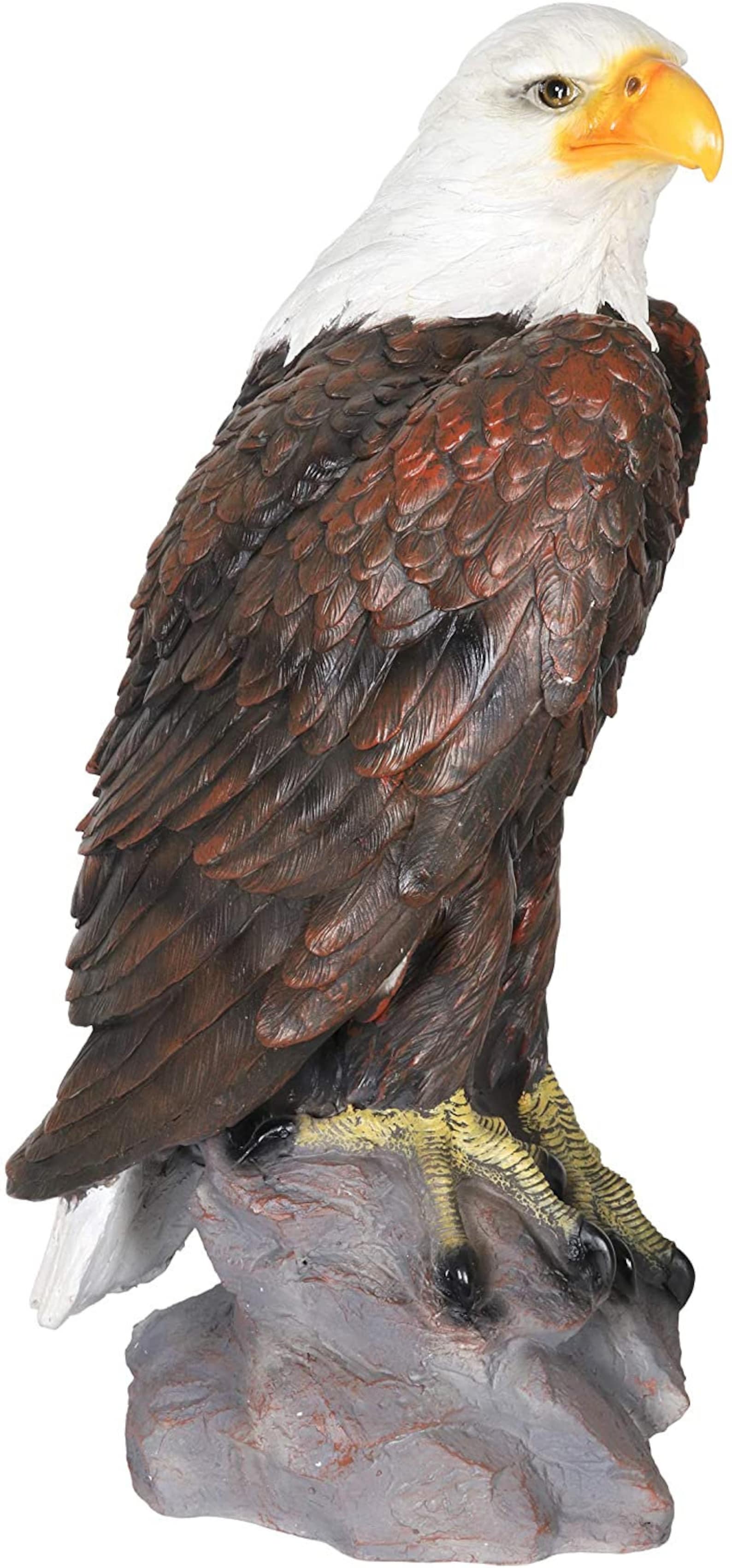 HandPainted Eagle Decor Bald Eagle Resin Statue Majestic Etsy