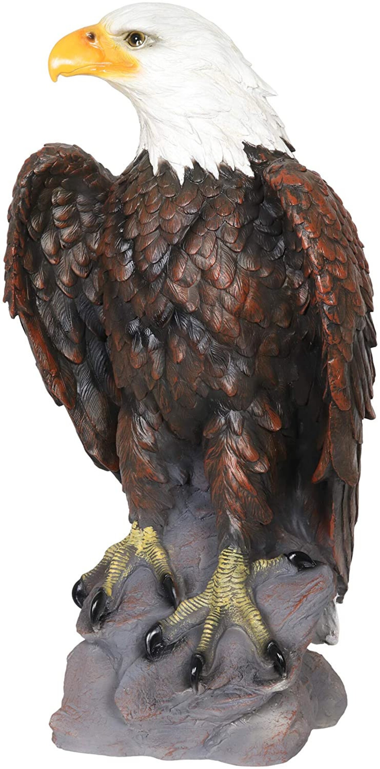 HandPainted Eagle Decor Bald Eagle Resin Statue Majestic Etsy