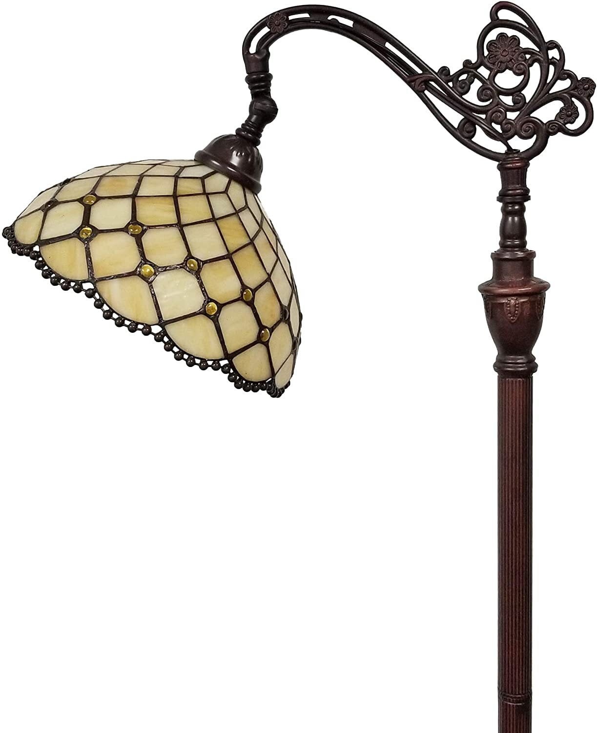 Handmade Tiffany Style Floor Lamp Jeweled Beaded Arched | Etsy