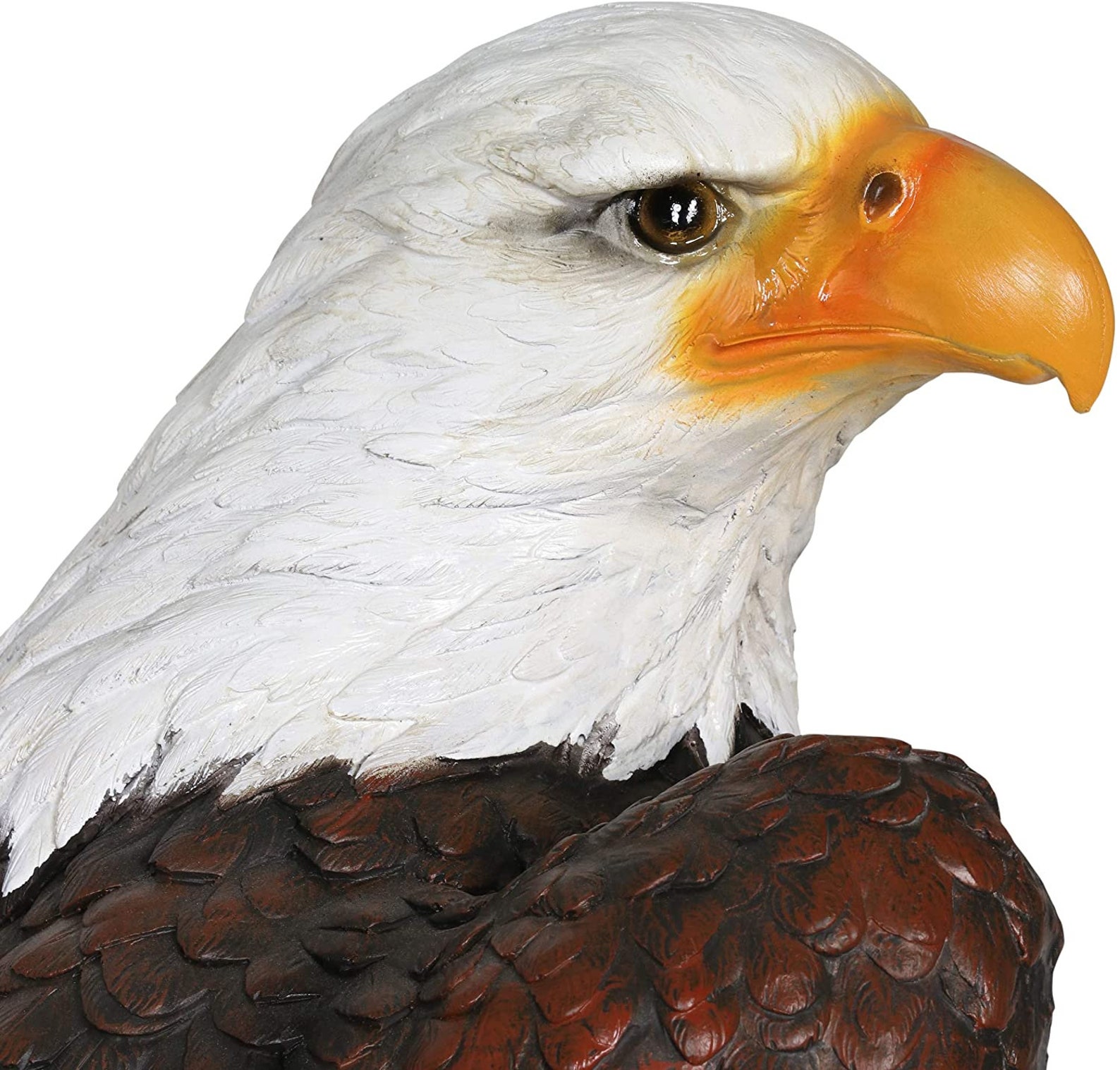 HandPainted Eagle Decor Bald Eagle Resin Statue Majestic Etsy