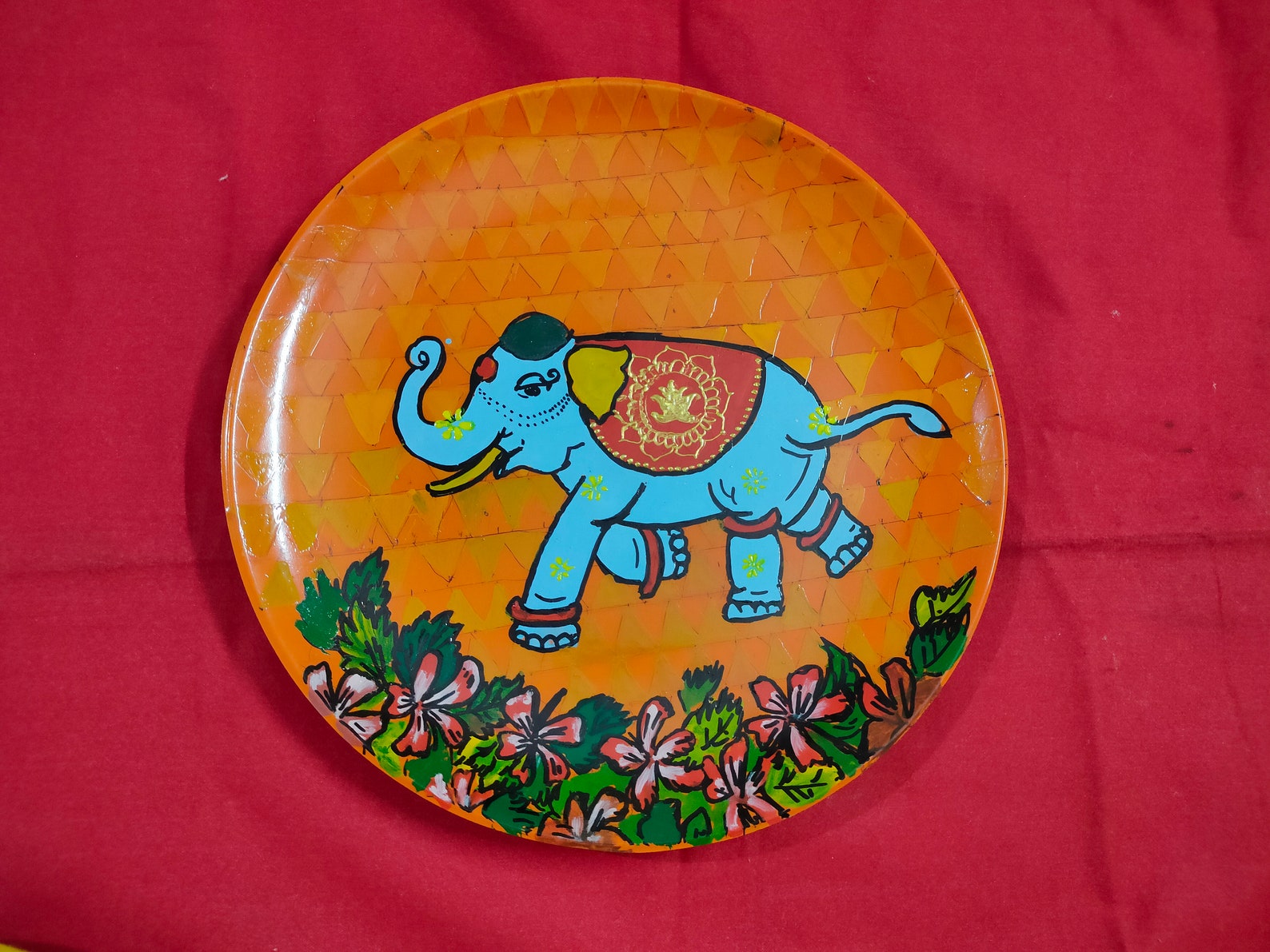 Rajasthani theme wall decor plates Rajasthani princess Etsy