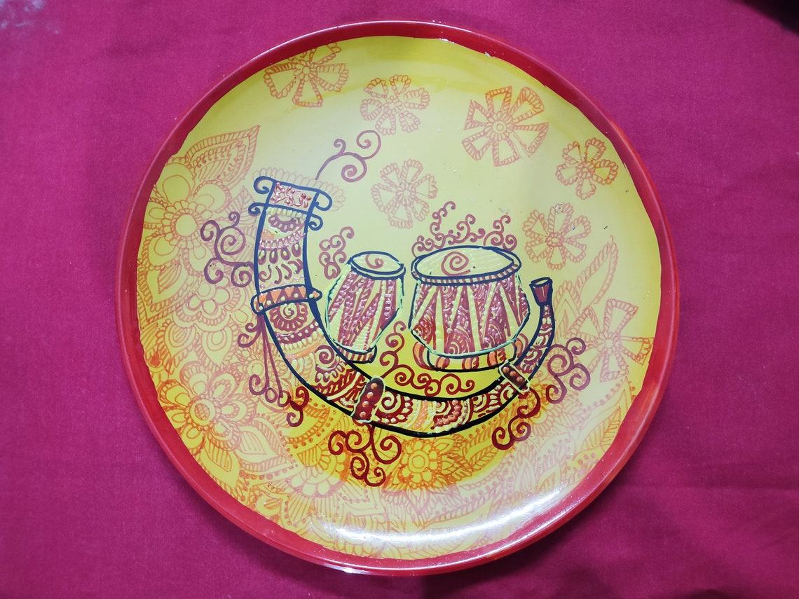 Rajasthani theme wall decor plates Rajasthani princess Etsy