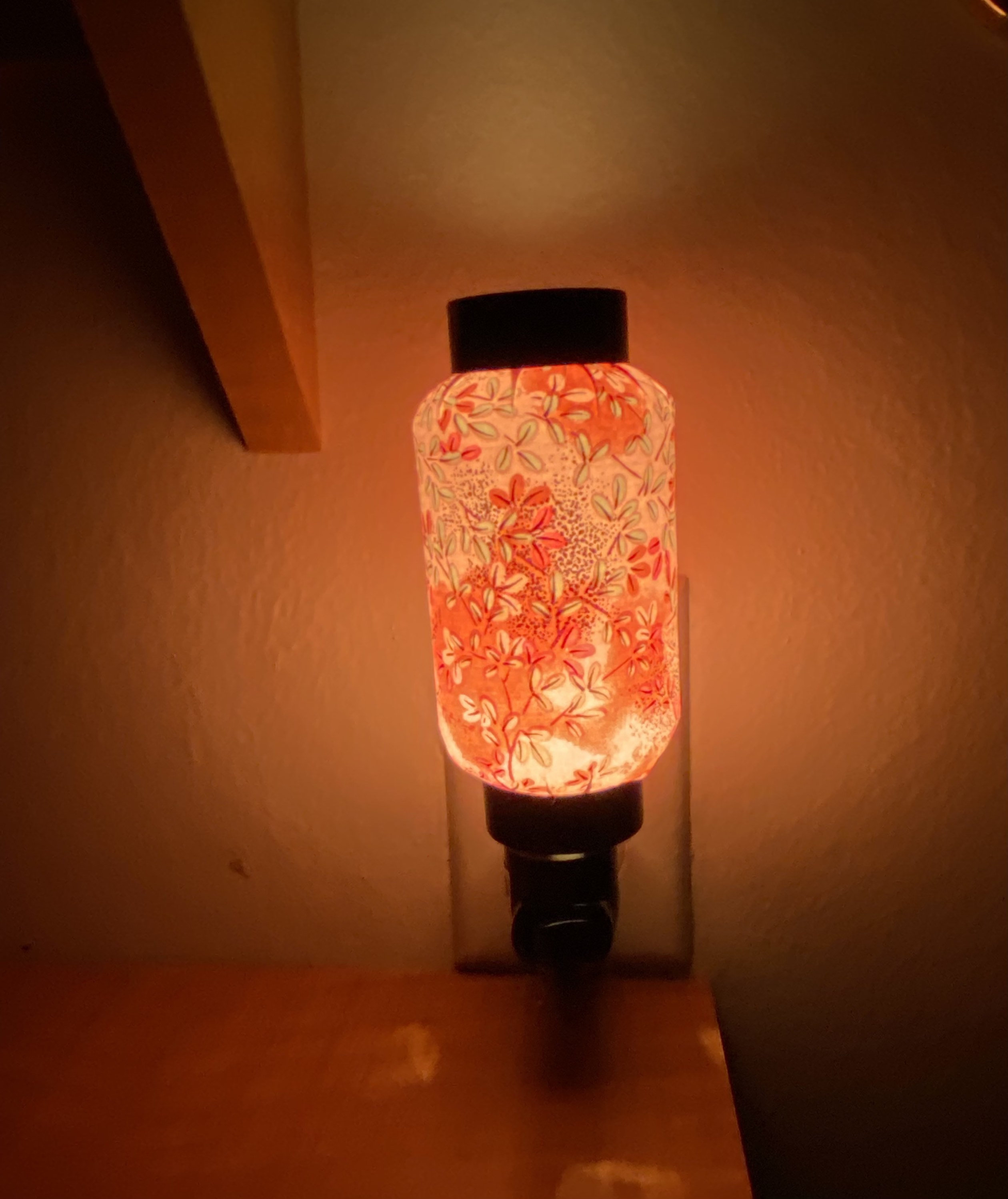 Home & Living Night Lights Pink flower Oriental Japanese Washi Night