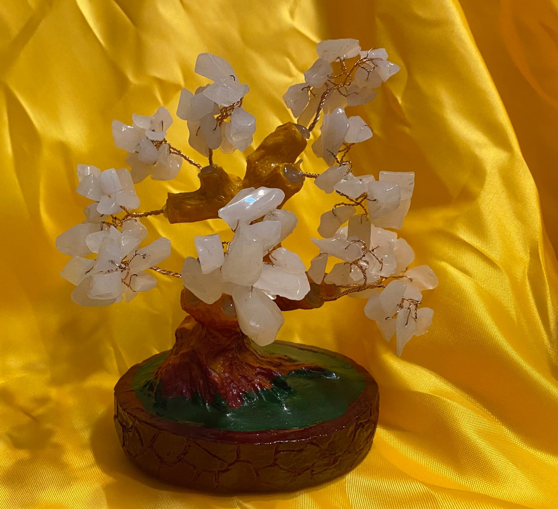 6 Inch Pink Crystal Money Tree Feng Shui Natural Amethyst Etsy