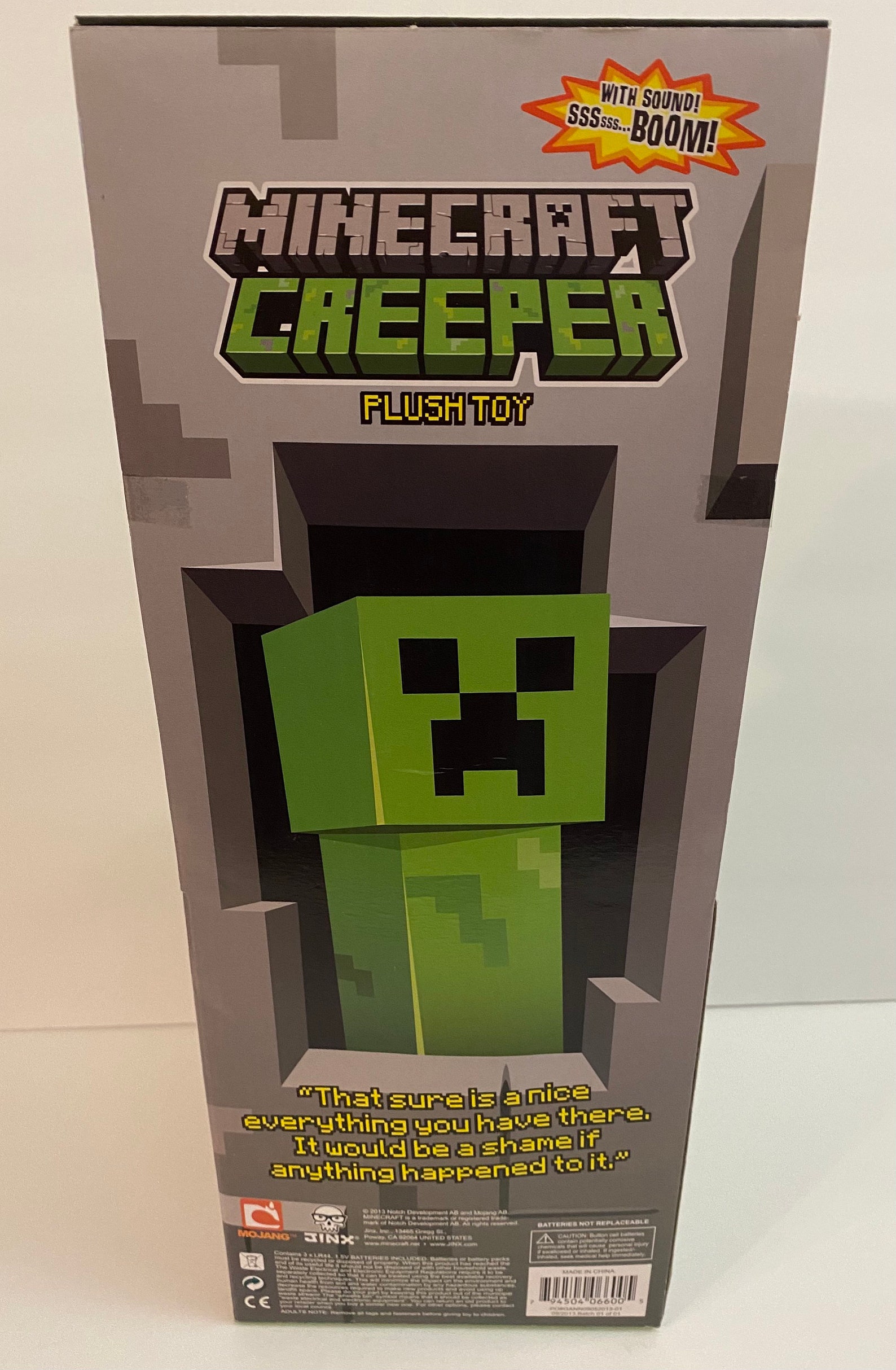 Minecraft Creeper 13 Plush 2013 Stuffed Toy With boom Sound Etsy