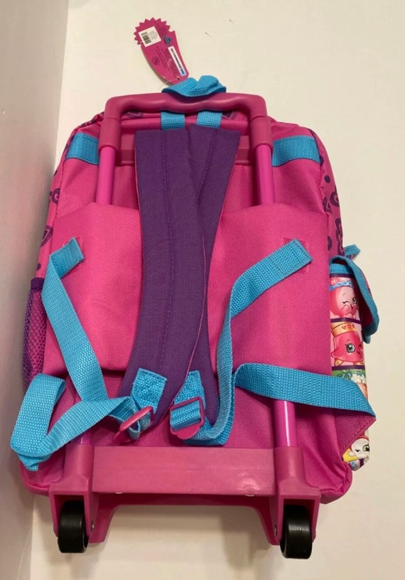Large Rolling Backpack Pink Bag - Etsy