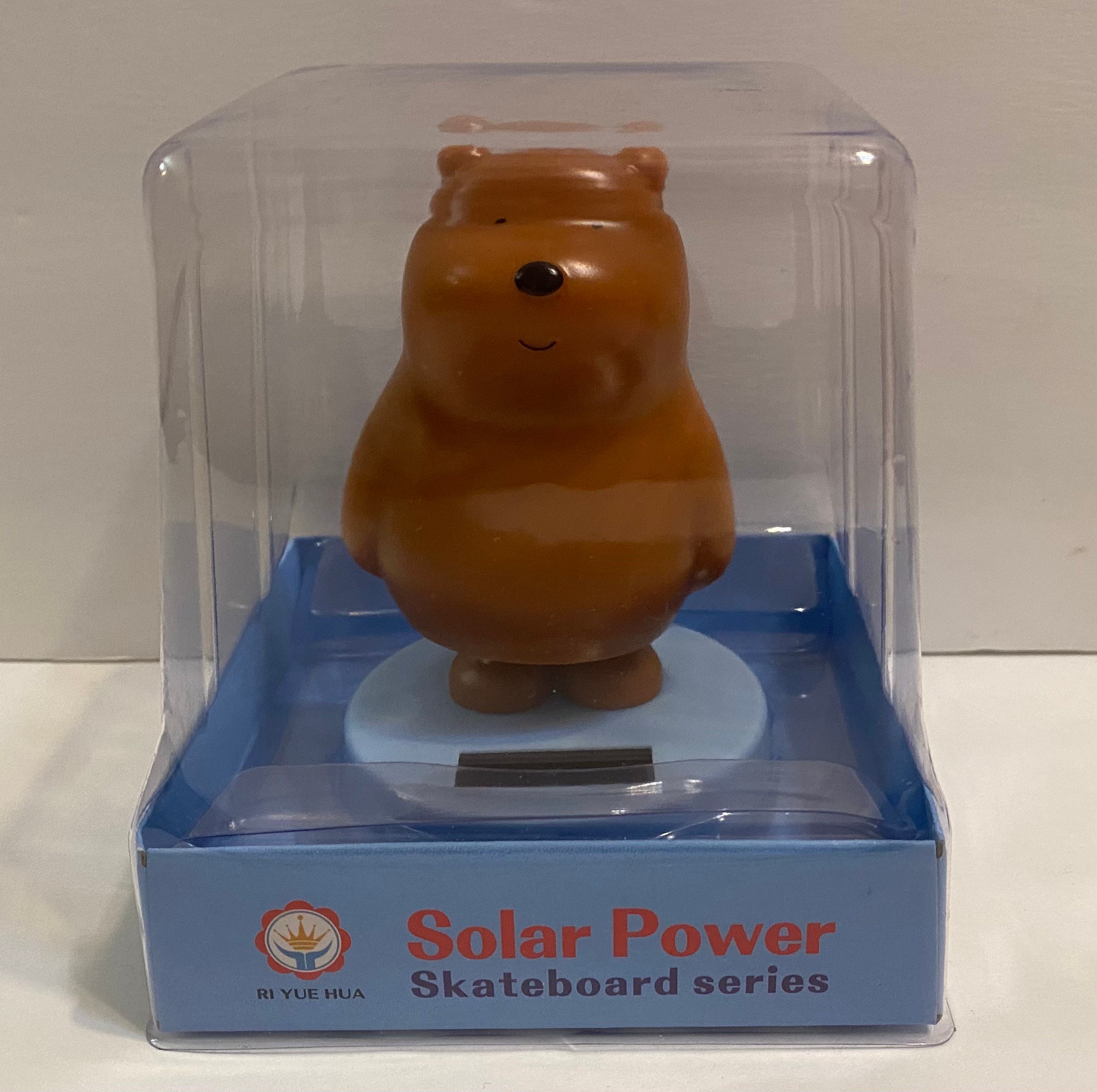 4” Solar Powered Dancing Bear Bobble Toy