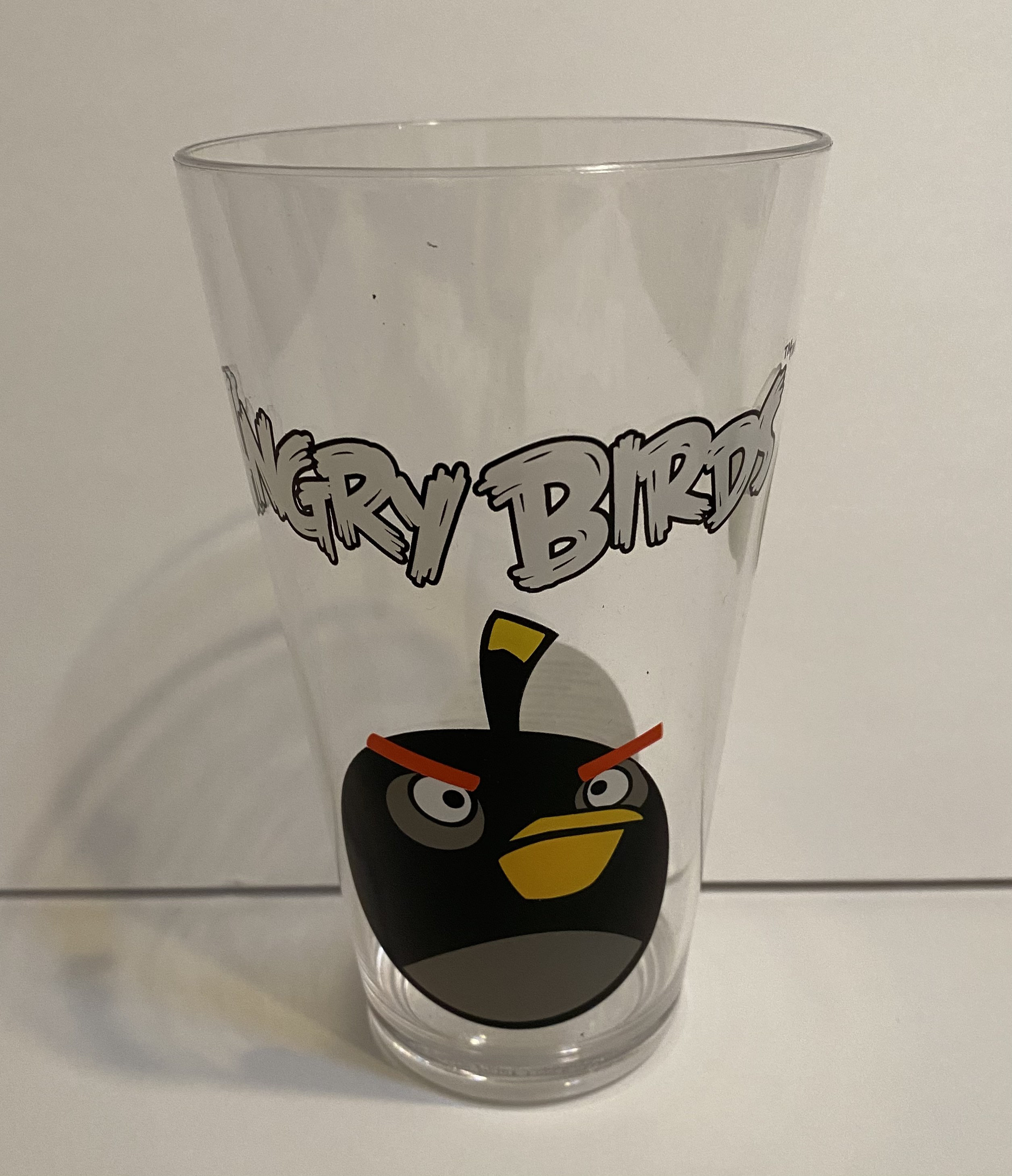 Angry birds black bird clear plastic cup 23 fl.oz 668 ml kid Etsy