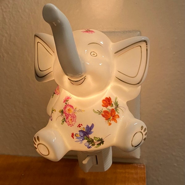 Elephant Night Light Etsy