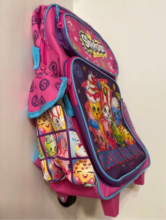 Large Rolling Backpack Pink Bag - Etsy
