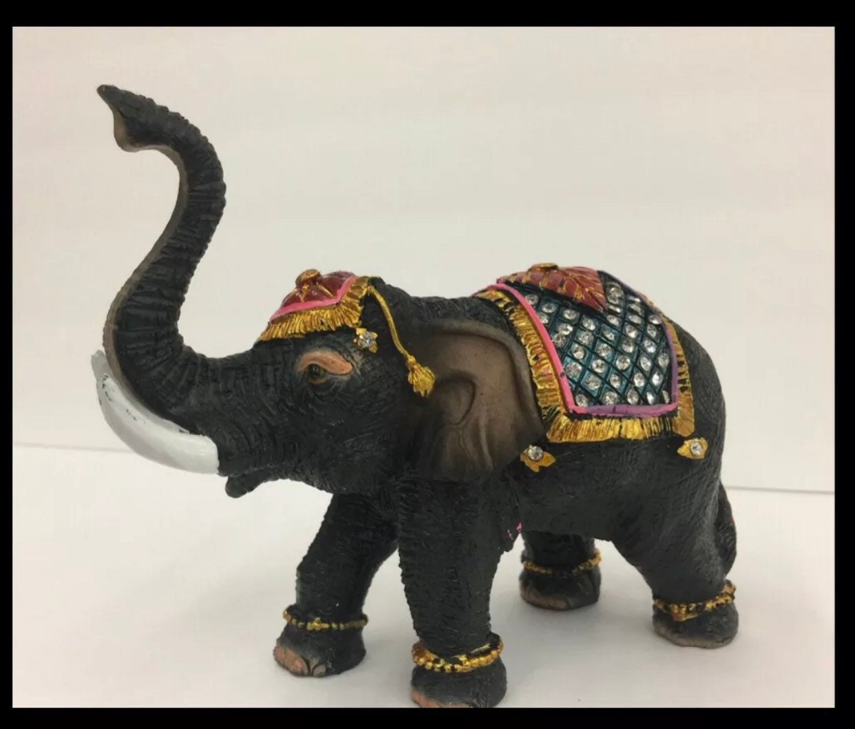 Feng Shui 5Black Elephants Set Trunk Statue Lucky Figurine Etsy