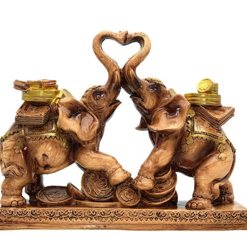 Ebros Pachyderm Friends Funny See Hear Speak No Evil Elephants Totem Statue 10.5 Tall Jungle Safari Wildlife Acrobatic Elephants Figurine Decor Sculpture 