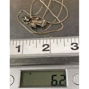 Halsband med ängelhänge i 925 sterling silver, italiensk ormkedja, 40 cm, thailändskt 6,2 g bild 6