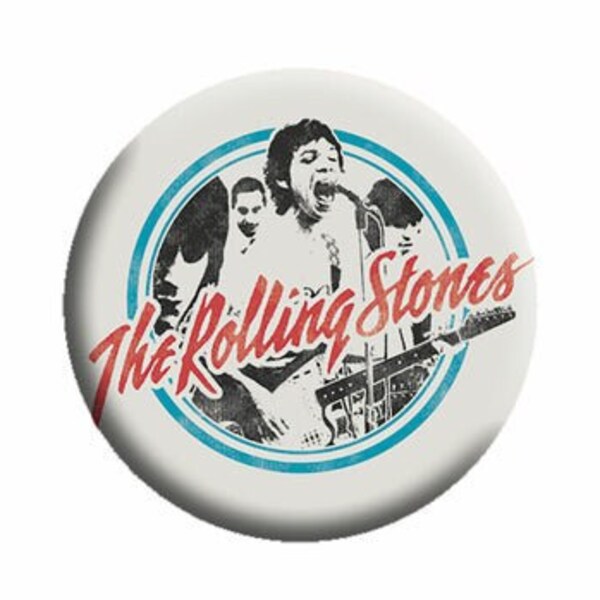 ROLLING STONES Pinback Button Badge - Concert Poster Mick Jagger Keith Richards American Rock Band Music - Round 1.25" Button Craft Supply