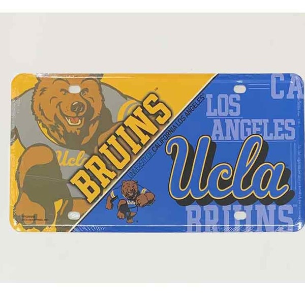 UCLA BRUINS Deluxe Metal License Plate Sign Novelty Vanity Craft Supply