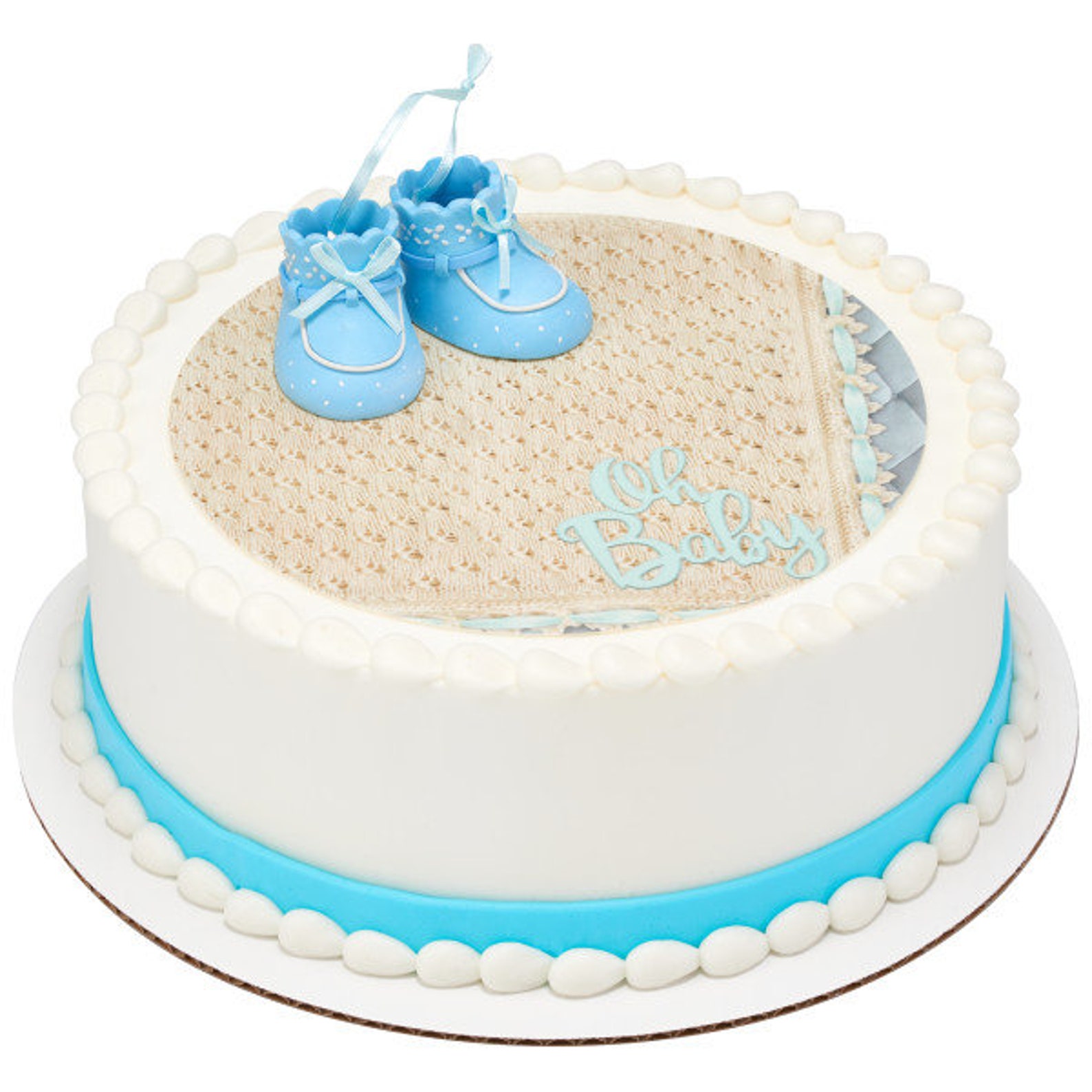 BLUE BABY BOOTIES Cake Topper Cake Decoration Baby Shower Boy Etsy