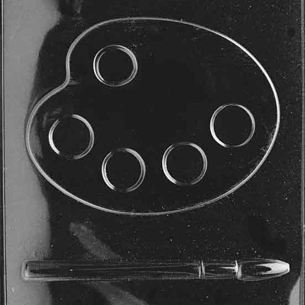 PALETTE And BRUSH PAINT Chocolate Candy Mold Craft Supply