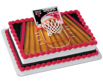 Chicago Bulls Cake Etsy