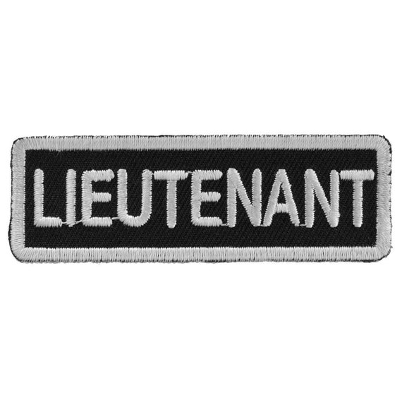 LIEUTENANT Biker Motorcycle Embroidered Patch