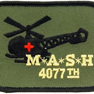 US ARMY Mash 4077th Military TV Series Embroidered Patch Applique Craft Supply