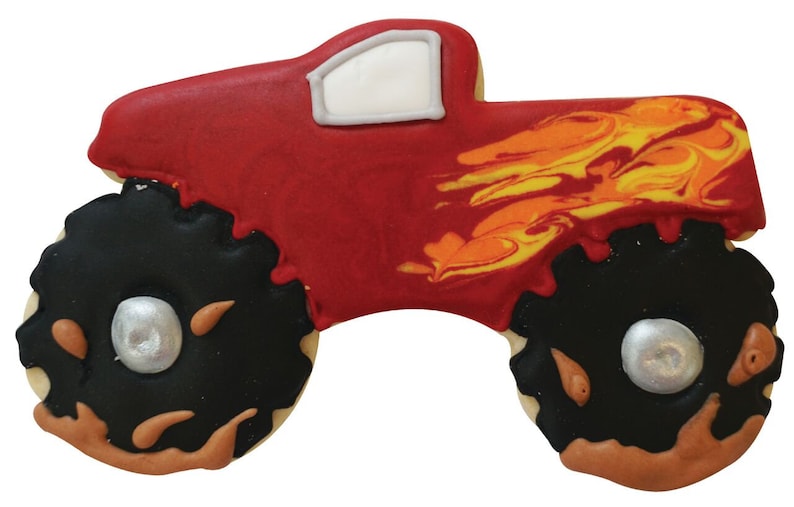 MONSTER TRUCK Cookie Cutter Metal 5 Inches Stencil Fondant Etsy